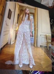 Shooting robe couture pour le magazine MARIAGES